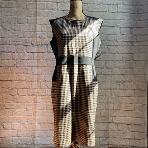 NWT New York & Company Black and Cream Midi Dress